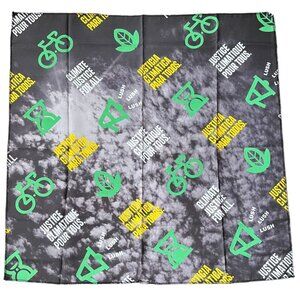 LUSH Limited Ed. "Climate Crisis" 100% Recycled Polyester Knot Wrap 27.5 x 27.5
